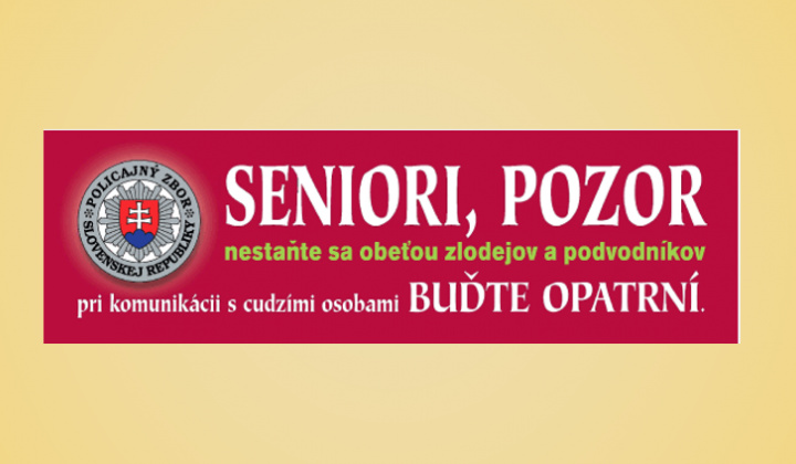 Fotka - SENIORI POZOR, NESTAŇTE SA OBEŤOU ZLODEJOV A PODVODNÍKOV !