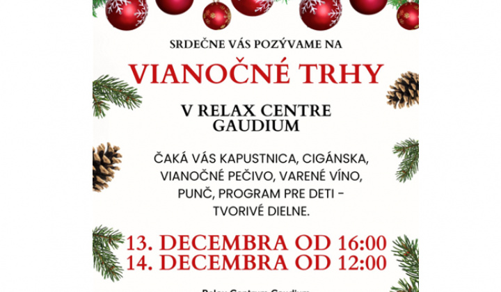 Fotka - Vianočné trhy v Relax Centre Gaudium